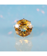 16.5Ct Huge Natural Citrine Ring - Luxury Design Fine Jewelry - Round Cu... - £247.00 GBP