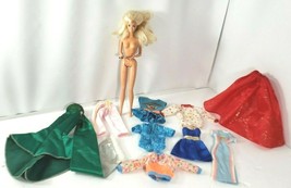 NUDE BARBIE Blonde Blue Eye Marked D28? Evening Gown, dress, Skirt, Ken ... - $5.00