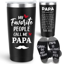 Papa Tumbler Cup Gifts For Grandpa Papa Christmas Gifts From Grandkids, Papa Gra - $33.99