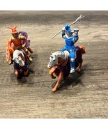 Medieval Knights &amp; Horses Plastic Toys Action Figures Fantasy Armor Cake... - $19.78