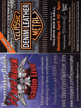 Denim&amp;Leather Classic Metal Las Vegas Promo Card - £1.55 GBP