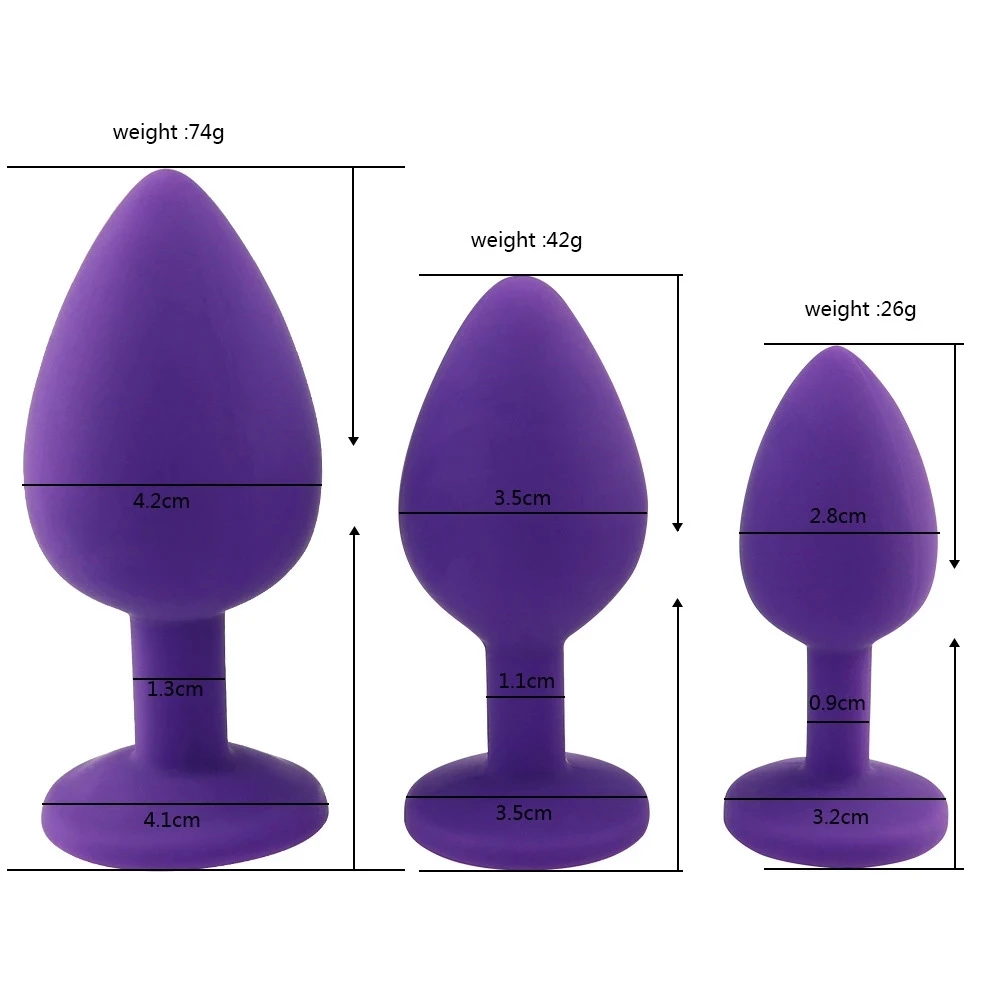 S m l silicone anal plug butt plug unisex sex stopper adult toys for men women thumb200