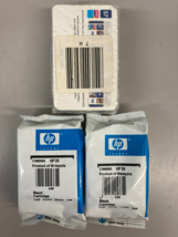 GENUINE (2) HP 56 Black Ink Cartridge C6656AN &amp; (1) HP 57 Tricolor - NEW - $16.95