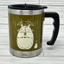 Studio Ghibli My Neighbor Totoro Thermo Mug Coffee Travel Cup Green Stainless - £17.90 GBP