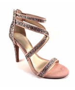 Jessica Simpson Ellenie2 Champagne Multi Strappy Stiletto Dress Sandals ... - £34.81 GBP