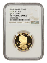 2011-W $10 Julia Grant NGC PR70DCAM - £1,282.27 GBP