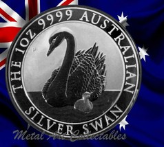 2018 Swan 1 Oz 0.9999 Silver Coin Bu From Mint Roll - 2nd Release In Series - $57.95