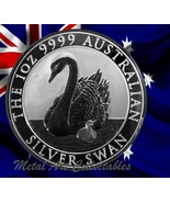 2018 SWAN 1 oz 0.9999 SILVER COIN BU FROM MINT ROLL - 2nd RELEASE IN SERIES - $57.95