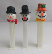 Lot of 3 Christmas Pez Dispensers 3 Different Snowmen (C) - £7.74 GBP