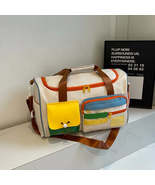 Color Block Multi-Pockets Travel Bag - $31.04