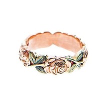 Minimalist Flower Stackable Rose Flower Rings For Women Romantic Engagement Ring - £7.29 GBP