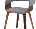 Mid-Century Modern Simplihome Lowell Bentwood Dining Chair With Light Gr... - $202.95