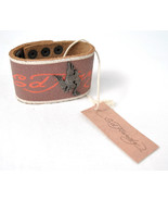Ed Hardy Phoenix Brown Bracelet Studded Leather New - $33.85 CAD