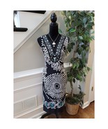 Cato Dress Woman&#39;s Size 14/16W Black White Geometric Print Sleeveless St... - $37.74 CAD