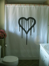 Shower Curtain bleeding heart my bloody valentine drip - £55.93 GBP