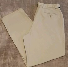 Dockers Recode Khaki Tan Pleated Pants Size 34x32 - £11.03 GBP