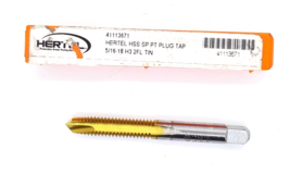 HERTEL Spiral Point Tap 5/16-18 UNC 2 Flutes Plug HSS TiN Coated Right Hand H3 - £7.96 GBP