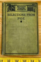 Estándar Inglés Classics Selecciones De Poe 1907 Edgar Allan Poe - $40.57