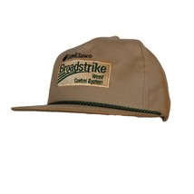 Broadstrike Weed Control Farm Hat 5 Panel Ball Cap Tan Adjustable DowElanco - $19.94