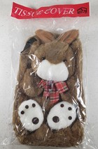 Plush Bunny Tissue Box Cover With Hanging Strap For Car Travel - £11.50 GBP