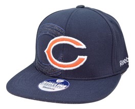 Chicago Bears Reebok NFL Football Dual Threat Stretch Fit Cap Hat L/XL - £16.36 GBP