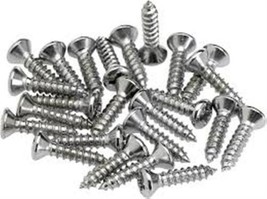 Fender Pickguard/Control Plate Mounting Screws (24) (Chrome) - £4.78 GBP