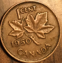 1950 Canada Small Cent Penny Coin - £1.02 GBP