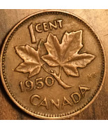 1950 CANADA SMALL CENT PENNY COIN - $1.27