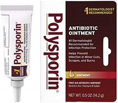 Polysporin First Aid Topical Antibiotic Skin Ointment with Bacitracin Zinc &amp; Pol - £12.01 GBP