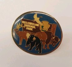 YELLOWSTONE NATIONAL PARK Animals Bear Bison Collectible Souvenir Lapel ... - $19.60