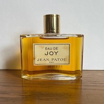 Vintage Jean Patou Eau De Joy Splash Perfume 1 1/2 Oz. Full Bottle - £49.23 GBP