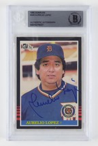 Aurelio Lopez Signed Slabbed 1985 Donruss Card Detroit Tigers Beckett COA - £118.68 GBP