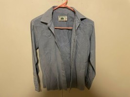Vintage Mesquite Niver 10/32 Blue  Western Cowboy Rockabilly Shirt  men&#39;s small - £34.91 GBP