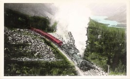 Postcard  RPPC C P R Main Line Near Yoho bBritish Columbia Canada Train A49 - £11.03 GBP