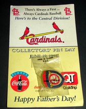1994 St. Louis Cardinals MLB Baseball NL Central Pinback Fathers Day Souvenir - £11.17 GBP