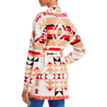 Aqua Womens Pilot Rock Jacquard Belted Cardigan Sweater XS - $44.55