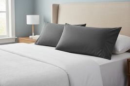 Pillow Case Mainstays Jersey Set of 2 T-Shirt Soft Pillowcases King Gray - $13.10 CAD