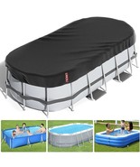 LXKCKJ 12X18 Rectangular Pool Cover, Solar Covers for Above Ground Pools - $67.73