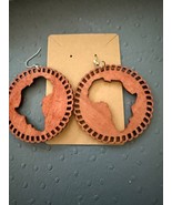 Wood Drop Earring Die-Cut Earrings ROUND - €6,77 EUR