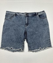 Cato 1946 Curvy Cut Off Bermuda Jean Shorts Women Plus Size 22W (Measure... - $13.39