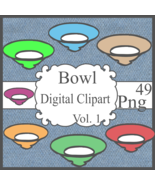 Bowl Digital Clipart Vol. 1 - $37.30 MXN