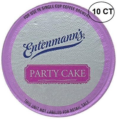 ENTENMANN&#39;S COFFEE K CUPS FOR KEURIG 10 CT  PARTY CAKE - $12.99
