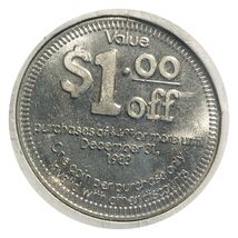 1983 Taco Time Peso $1 Off Aluminum Coin CL65 - $5.92 CAD