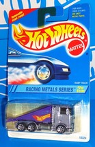 Hot Wheels 1995 Racing Metals Series #337 Ramp Truck Blue Chrome w/ 7SPs - £10.85 GBP