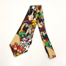 Vtg Looney Tunes Characters Neck Tie Character Medley Polyester Classic - £12.51 GBP