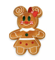 Disney Store Minnie Mouse Gingerbread Scented Plush 12” Cookie Pillow 2021 New - £30.67 GBP
