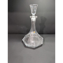 Bohemian Crystal Decanter with Stopper, Vintage Liquor Bottle, Glass Dec... - £30.61 GBP