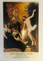 Saint Peregrine Laziosi  (The Cancer Saint)  Prayer Card, From Italy New 1 - £2.37 GBP