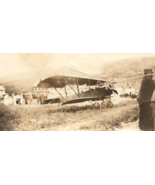 WWI Photograph Of Aircraft With Civilian Onlookers In The Background - $59.54 CAD