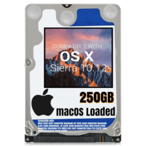 macOS Mac OS X 10.12 Sierra Preloaded on 250GB Sata HDD - $24.99